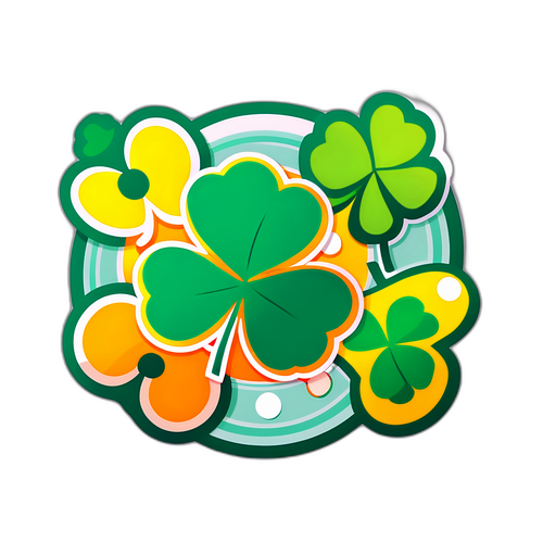 Criação de um cartão da quina 6816 com números coloridos e elementos de sorte