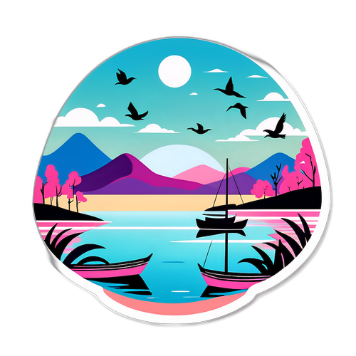 Pemandangan Delta yang Tenang