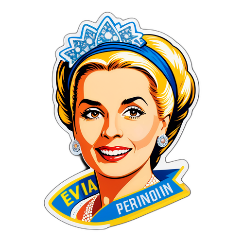 Nostalgischer Aufkleber von Eva Perón