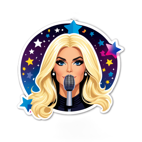 Melodifestivalen 2025 - Victoria Silvstedt Sticker