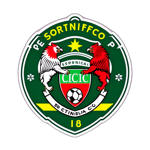 Een ontwerp van een voetbalclash tussen Sporting CP en Benfica