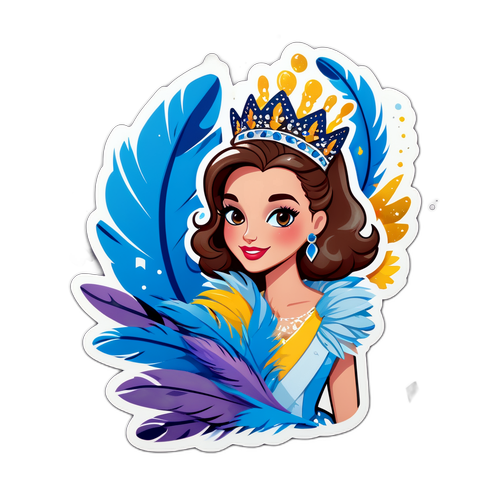 Autocollant de la scène emblématique de Miss France