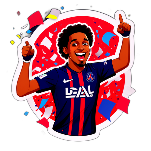 Pemain PSG Bergembira