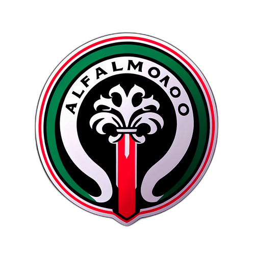 Αυτοκόλλητο που αναδεικνύει τον εκλεπτυσμένο σχεδιασμό της Alfa Romeo