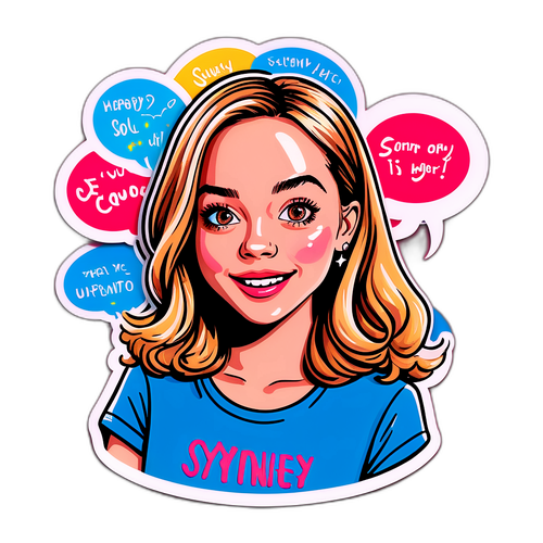 Sydney Sweeney Doodle Sticker