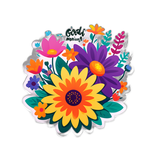 Dramatikong Sticker ng Magandang Umaga