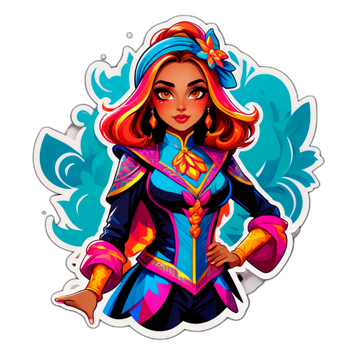 Adesivo di Loredana con Aura Vibrante