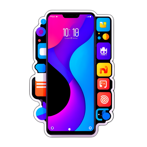Design minimaliste représentant un smartphone moderne