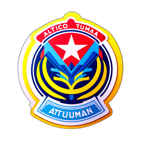 Ilustração Vibrante do Logo do Atlético Tucumán