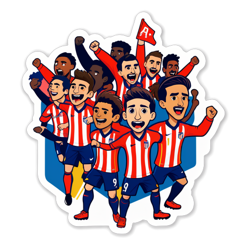 Livlig fodboldkamp mellem Osasuna og Atlético Madrid