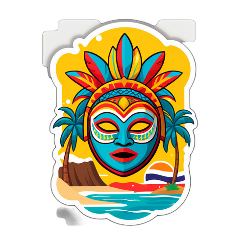 Autocollant Togo: Plages, Culture et Traditions