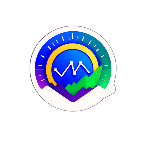 Logo CoinMarketCap tối giản trên nền đồ họa xu hướng giá tăng