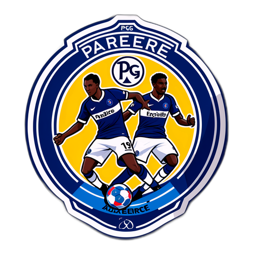 PSG - Auxerre Návrh nálepky