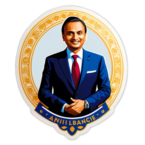 Shocking Elegance! Anil Ambani's Luxe Life Captured in a Stunning Sticker Design!