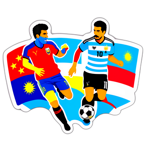 Sticker ya Shindano la Soka kati ya Argentina na Venezuela