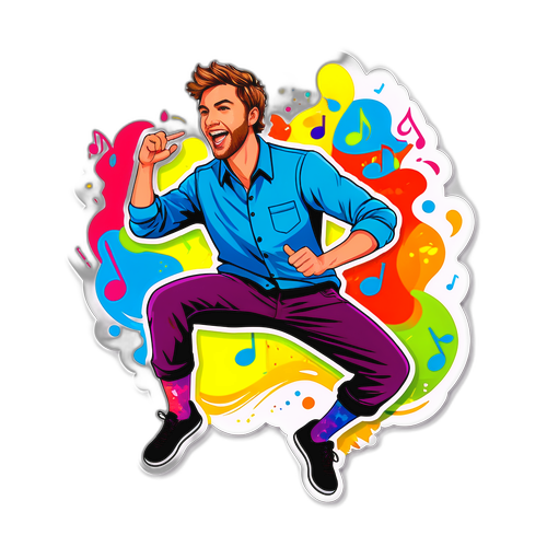 Sticker ng Dynamic na Musika