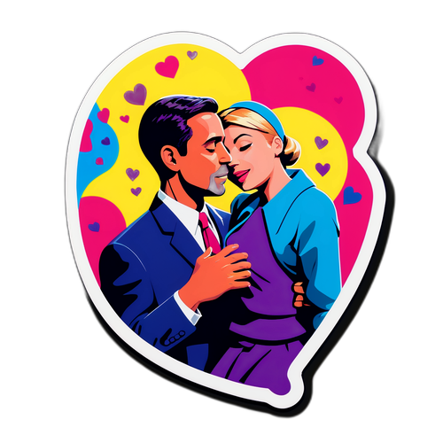 愛のシーンからインスパイアされた鮮やかなデザイン