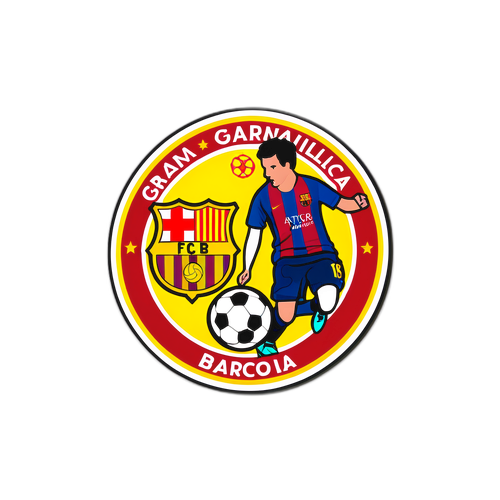 สติกเกอร์การแข่งขัน Girona ปะทะ Barcelona