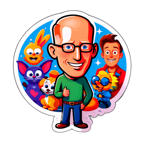 Sticker Kartun Scott Adams