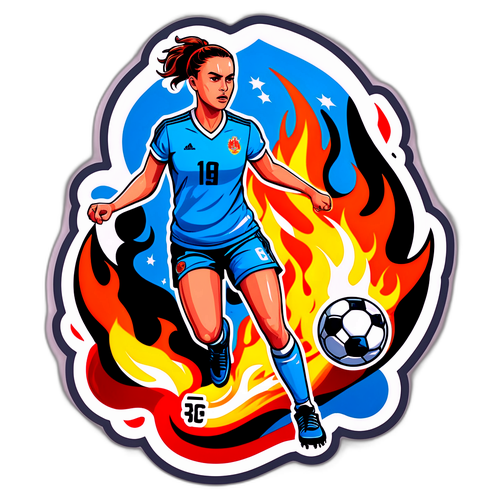 Fierce Sticker av Nora Mørk