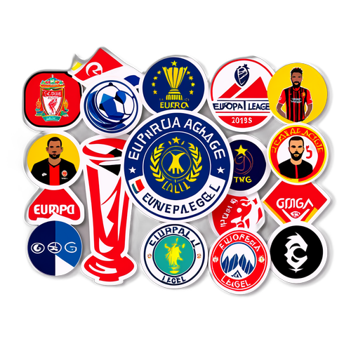 유로파 컨퍼런스 리그 팬을 위한 캐릭터 스티커