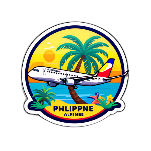 Sticker na Nagpapakita ng Philippine Airlines