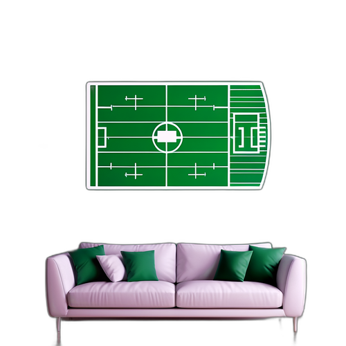 สติ๊กเกอร์ติดผนังสนามฟุตบอล