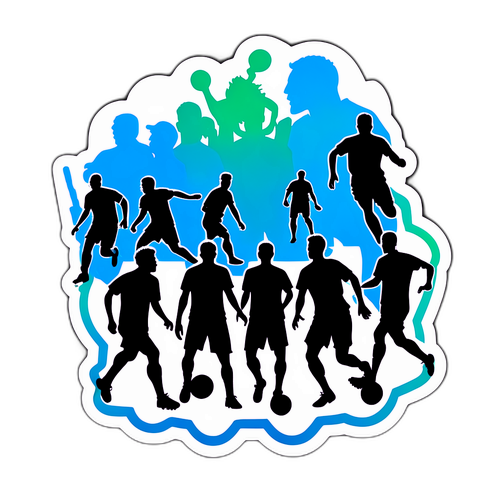 대표 선수 실루엣 스티커