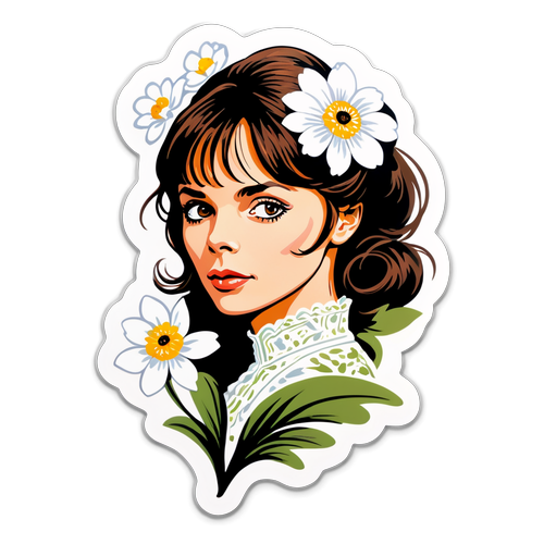 Élégance Florale : Hommage à Marie Trintignant