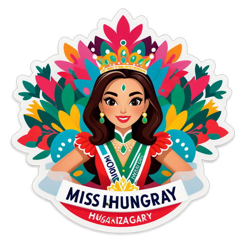 Miss World Hungary 2025 Díszítő Matrica
