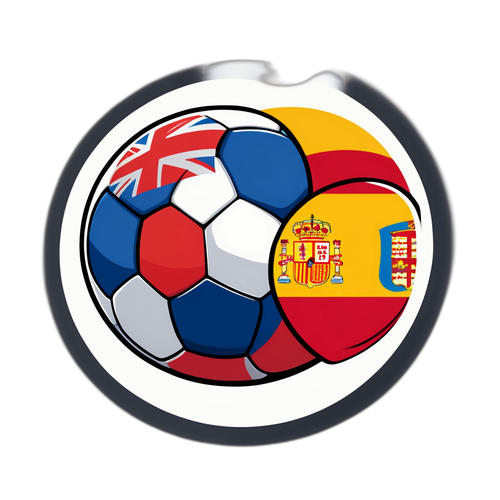 Stiker Bola Sepak: Persaingan England dan Sepanyol