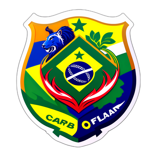 Adesivo com símbolos dos principais clubes brasileiros