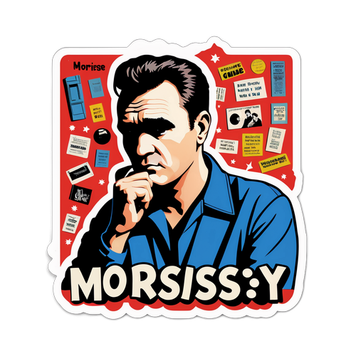 Morrissey i eftertænksom positur