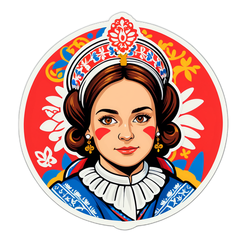 Samolepka reprezentující českou kulturu - Jana Preissová