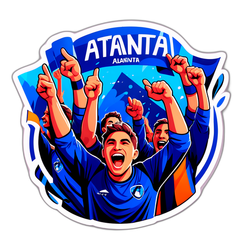 Suporter Atalanta yang Meriah