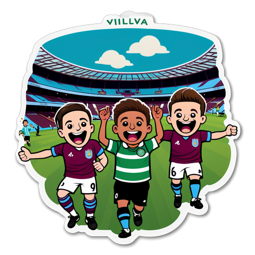 Whimsical Villa Park Fans Sticker