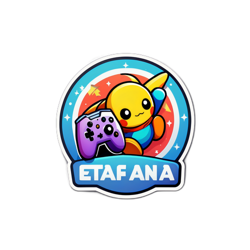 Логотип EA App с игривым шрифтом и стилизованными персонажами видеоигр