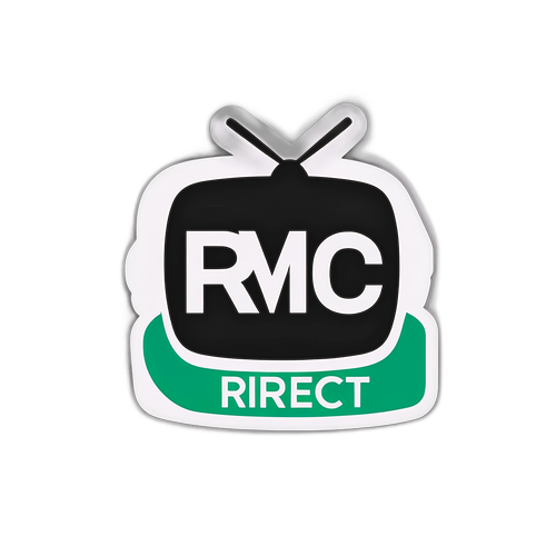 Autocollant moderne avec le logo RMC Direct