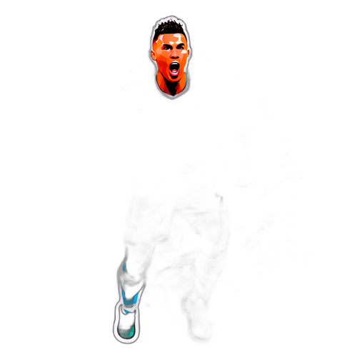 Akční nálepka Ronaldo oslavující gól