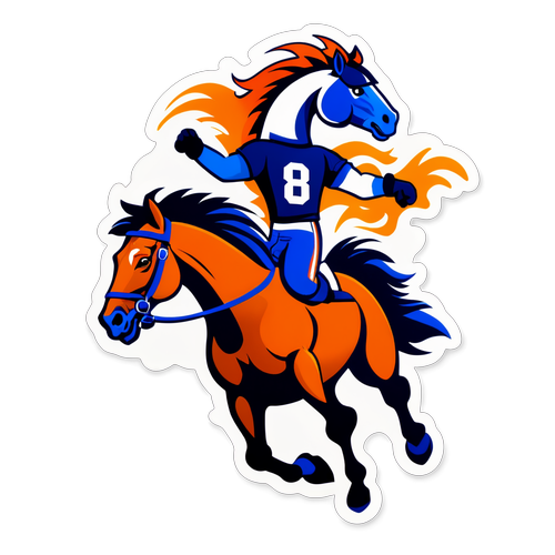 Gallop to Glory: Unleash the Broncos Spirit with this Bold Sticker Design!