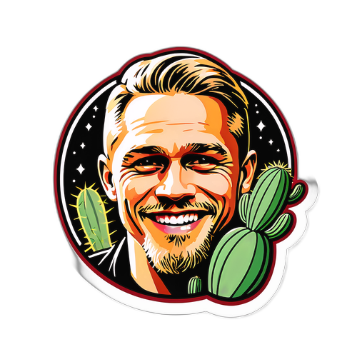Charlie Hunnam İkonik Tarzını Yansıtan Sticker
