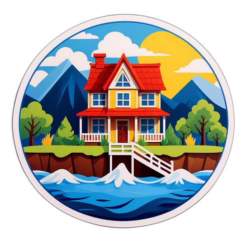 Ηρωική Όψη Σπιτιού δίπλα στο Ποτάμι