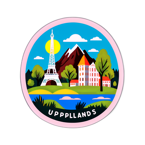 Upplands Bro-tematisk klistermärke