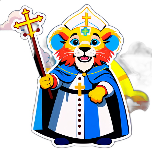 Papa Leão Divertido