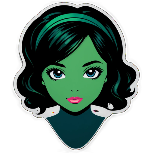 Unleash Your Inner Diva: The Green-Glam Face Sticker Everyone is Talking About!