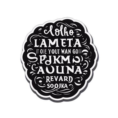 Stickers z cytatem Stanisława Sojki