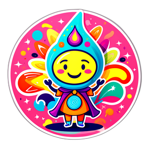 Vidám Dulin Metta Karakter Doodle
