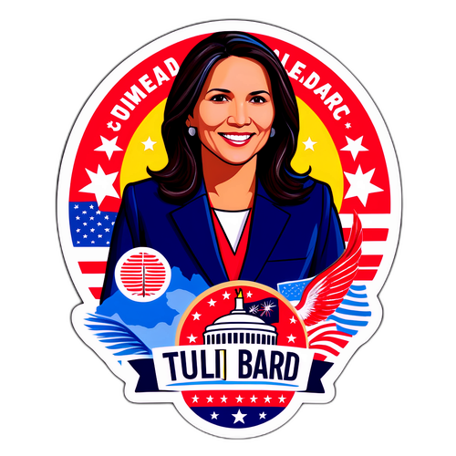 Empowerment and Advocacy: Tulsi Gabbard Sticker
