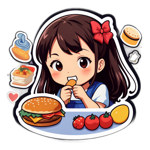 杏子七号の好きなものを表現したイラスト