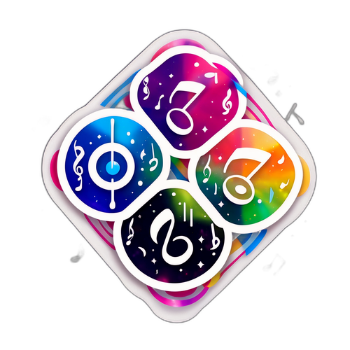 Stiker Terinspirasi Exo-CBX dengan Elemen Holografik